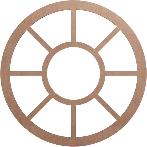 Ekena Millwork Grace Wood Fretwork Pierced Ceiling Medallion, Wood (Paint Grade), 26"OD x 9 1/2"ID x 3/8"T CMWP26X0375GRMF - main